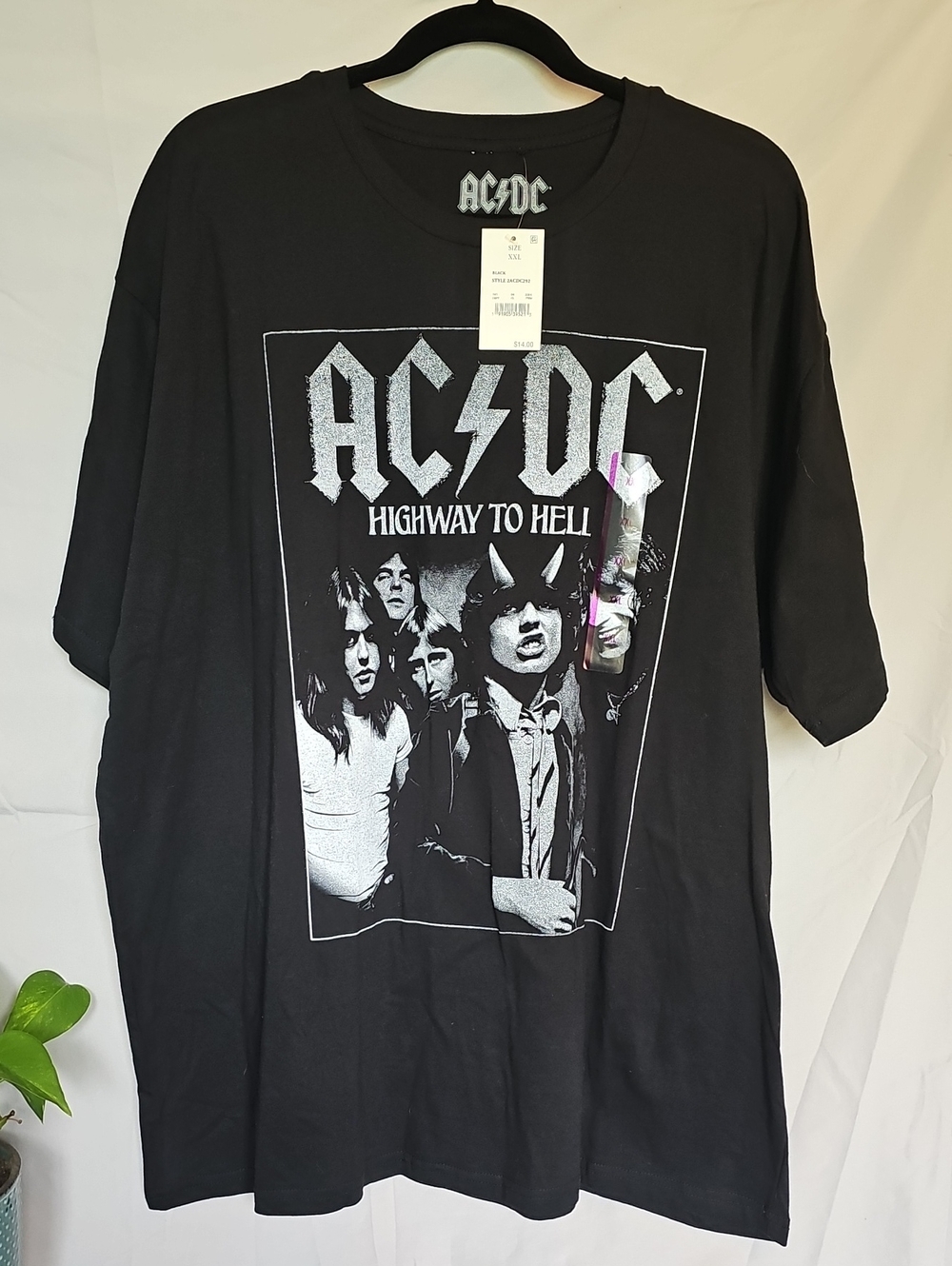 AC/DC Black Highway to Hell Band Photo Graphic Tee